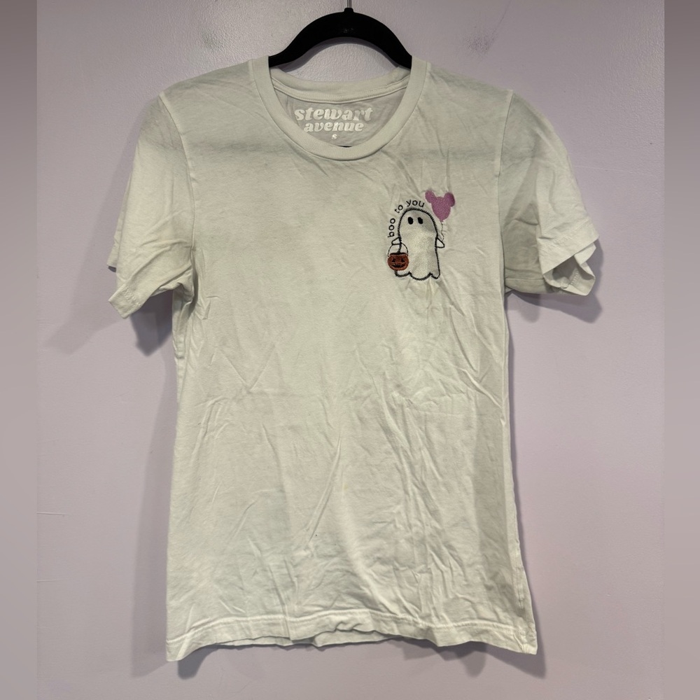 Embroidered Ghost Boo to‎ You Disney parade inspired Halloween shirt